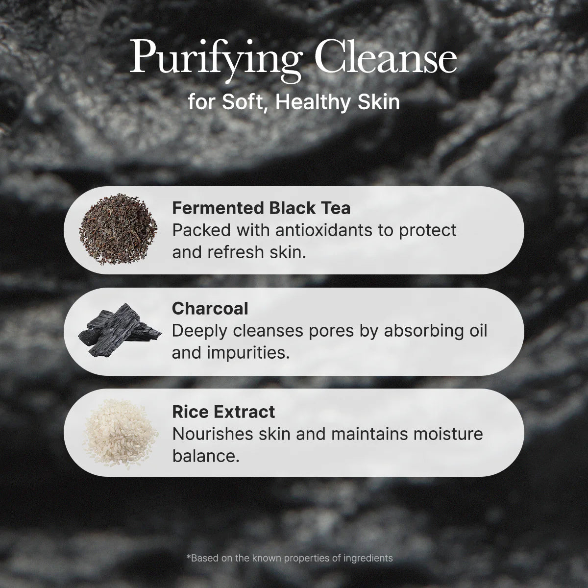 Arencia Black Tea & Yuzu Rice Mochi Cleanser 120g