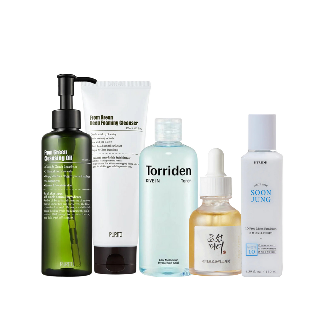 5 Steg Hudpleiesett- Fet Hud