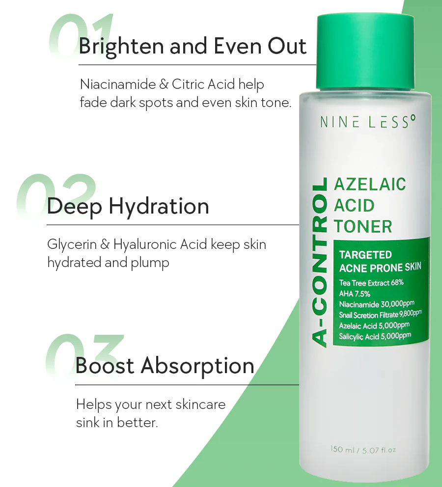Nine Less A-Control Azelaic Acid Toner