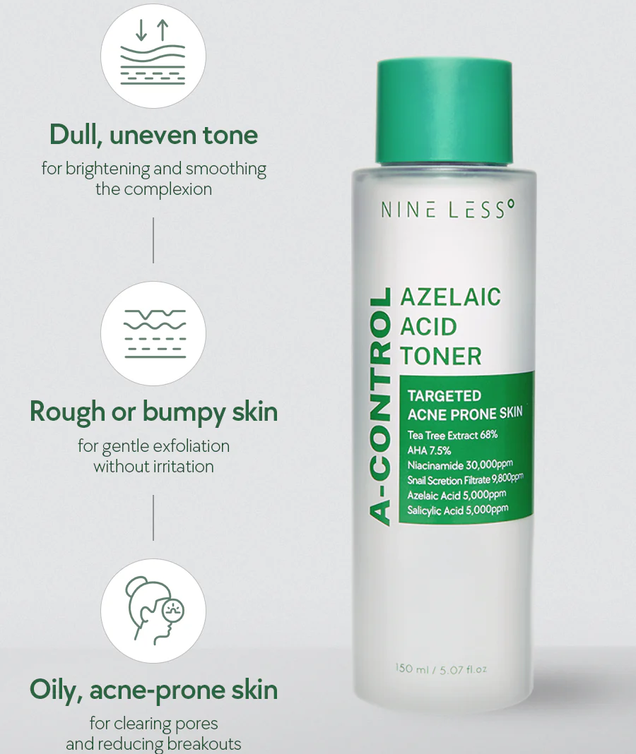 Nine Less A-Control Azelaic Acid Toner