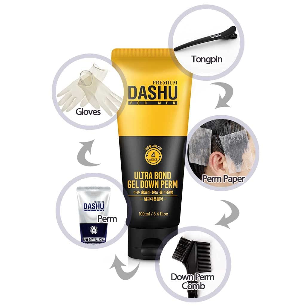 Dashu For Men Premium Ultra Bond Gel Down Perm 100ml
