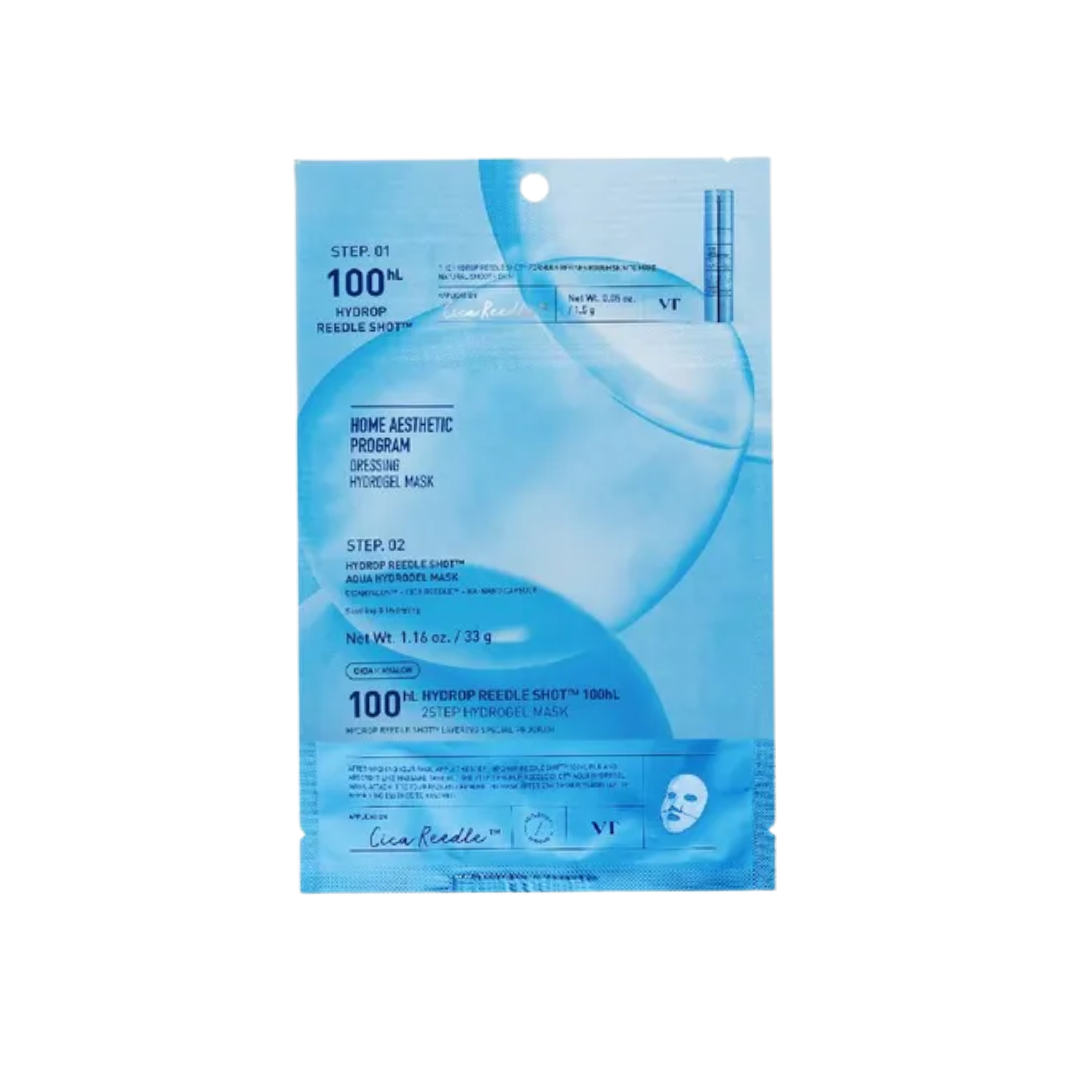 VT Cosmetics Hydrop Reedle Shot 100hL 2 Step Hydrogel Mask