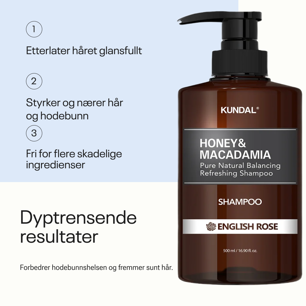 Kundal Honey & Macadamia Pure Natural Refreshing Shampoo English Rose 500ml