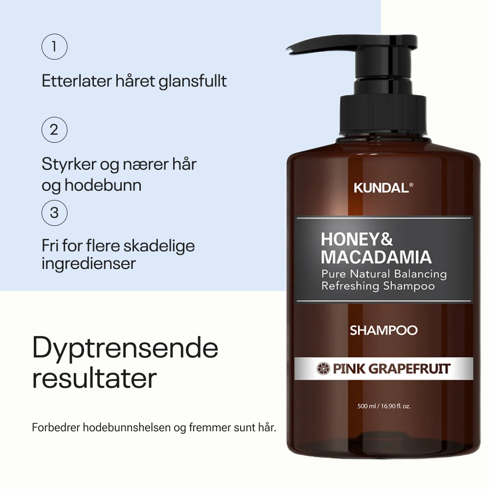 Kundal Honey & Macadamia Pure Natural Refreshing Shampoo Pink Grapefruit 500ml