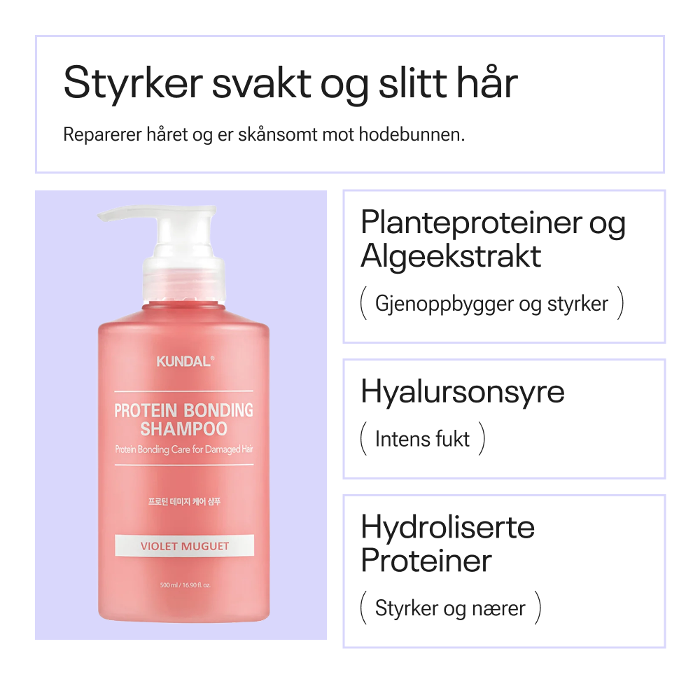 Kundal Protein Bonding Care Shampoo - Violet Muguet