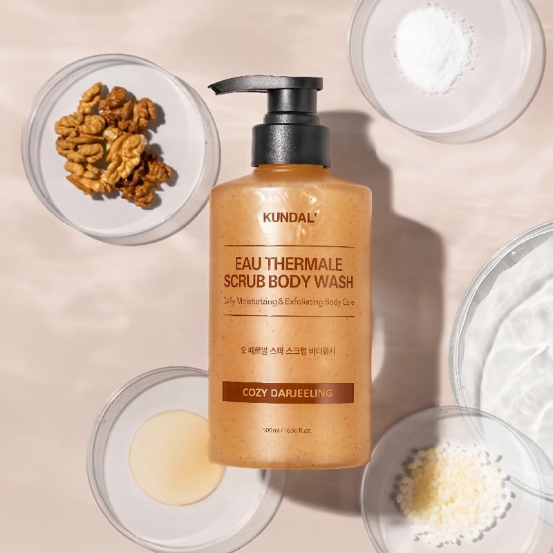 Kundal Scrub Body Wash – Cozy Darjeeling 500ml