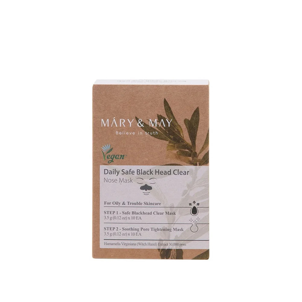 Mary &amp; May Daily Safe Black Head Clear Nose Mask