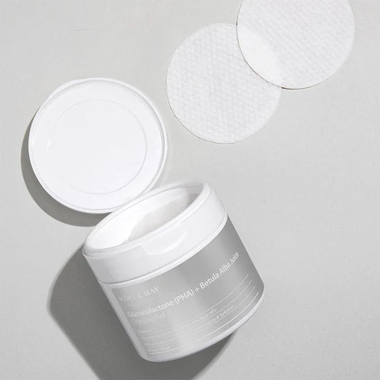 Mary & May Gluconolactone (PHA) +Betula Alba Juice Cleansing Pad