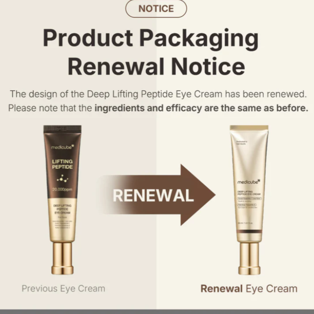 Medicube Deep Lifting Peptide Eye Cream for Face