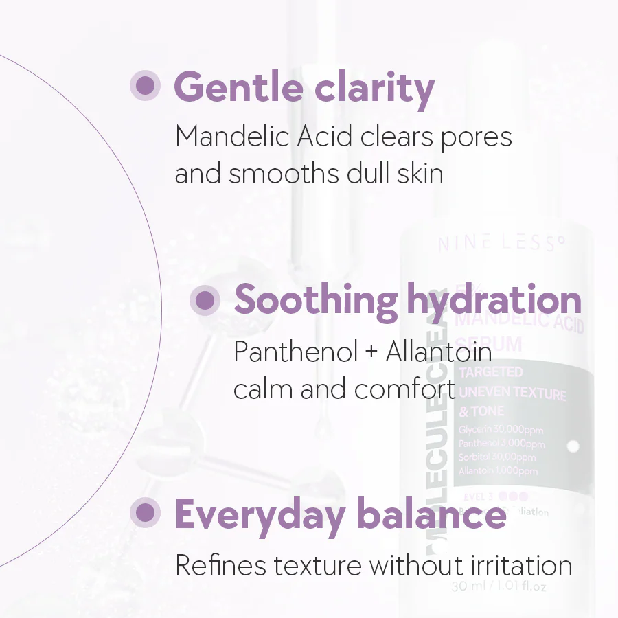 Nine Less Molecule-Clear 5% Mandelic Acid Serum