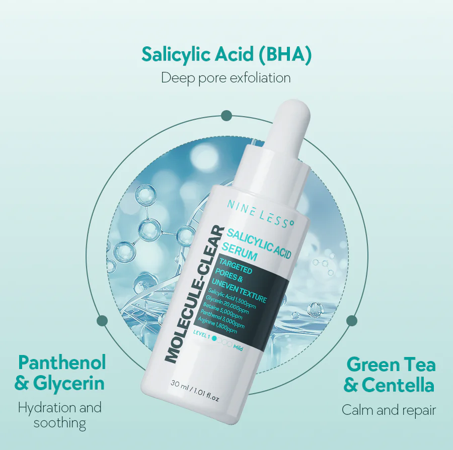 Nine Less Molecule-Clear Salicylic Acid Serum