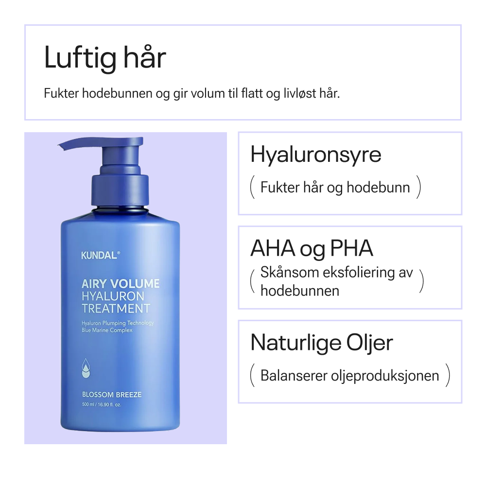 Kundal Airy Volume Hyaluron Treatment Blossom Breeze 500ml