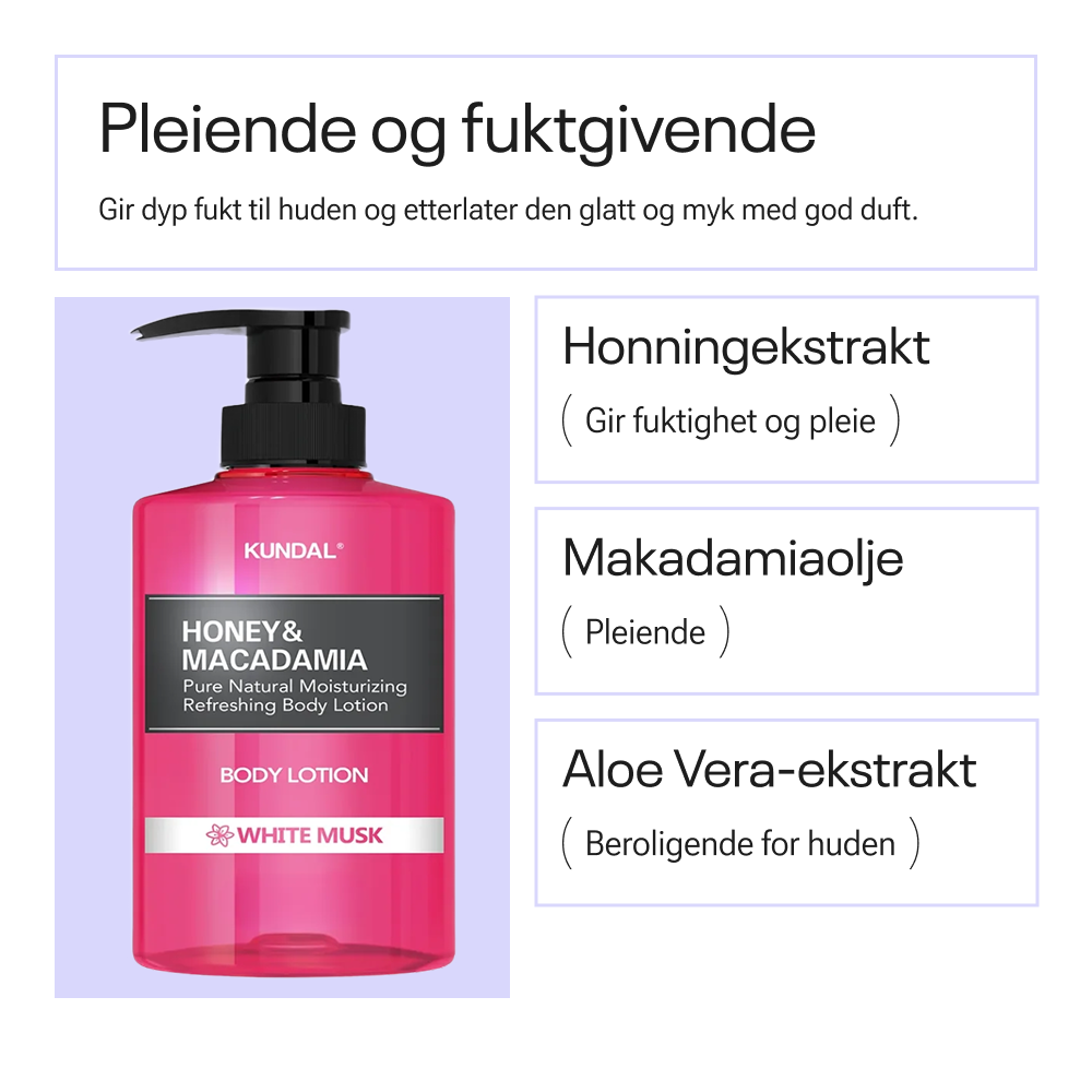 Kundal Honey & Macadamia Pure Body Lotion White Musk 500 ml