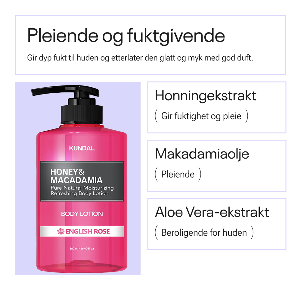 Kundal Honey & Macadamia Pure Body Lotion Baby Powder 500ml
