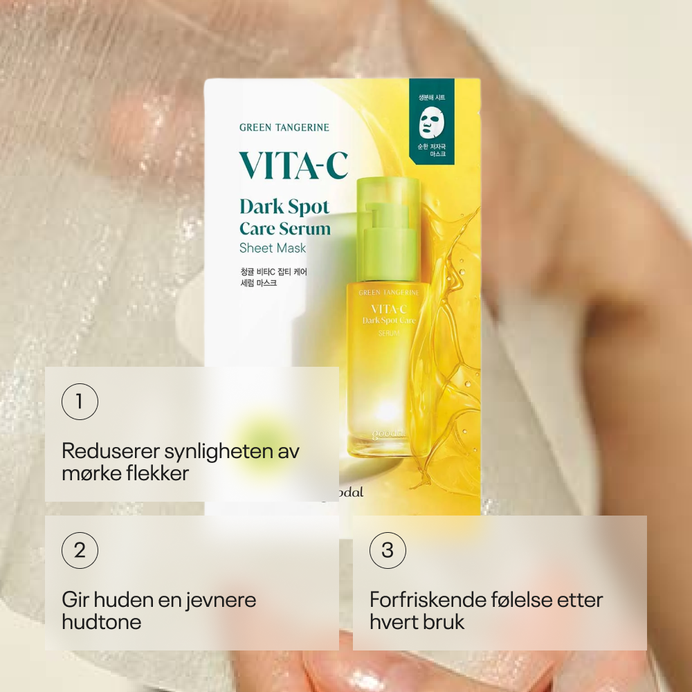 Goodal Green Tangerine Vita C Dark Spot Serum Sheet Mask
