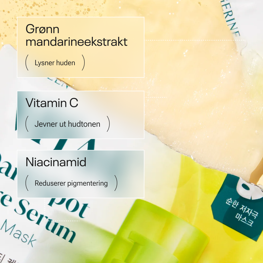 Goodal Green Tangerine Vita C Dark Spot Serum Sheet Mask