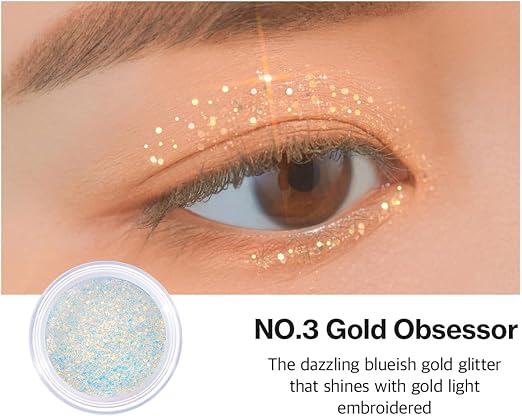 Unleashia Get Loose Glitter Gel No.3 Gold Obsessor