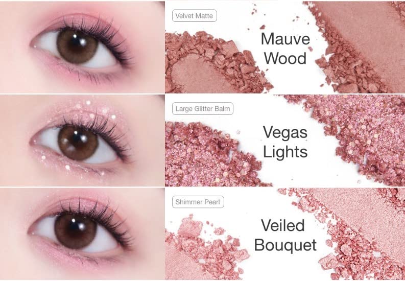 Unleashia Glitterpedia Eye Palette No.5 All of Dusty Rose