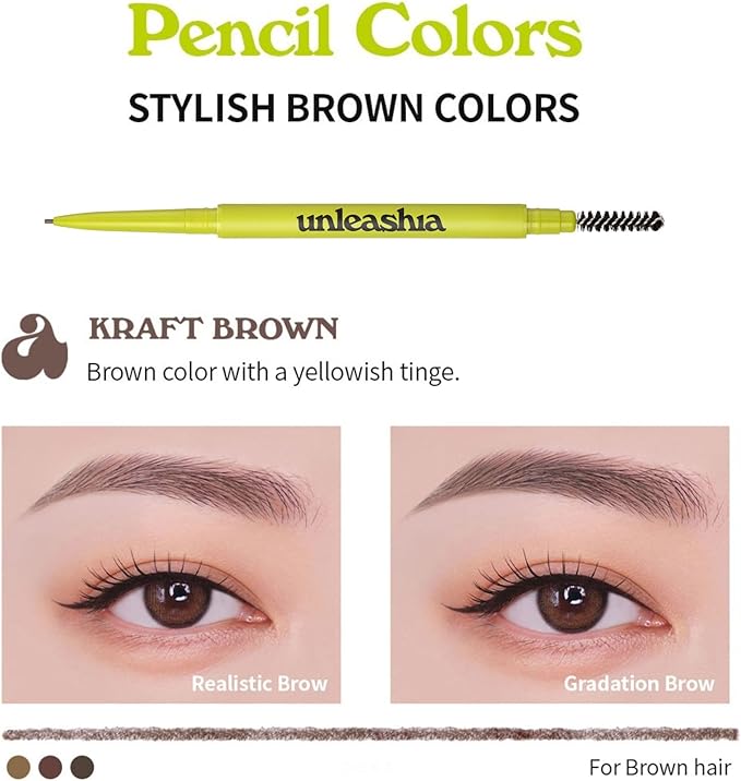 Unleashia Shaper Defining Eyebrow Pencil No.2 Kraft Brown