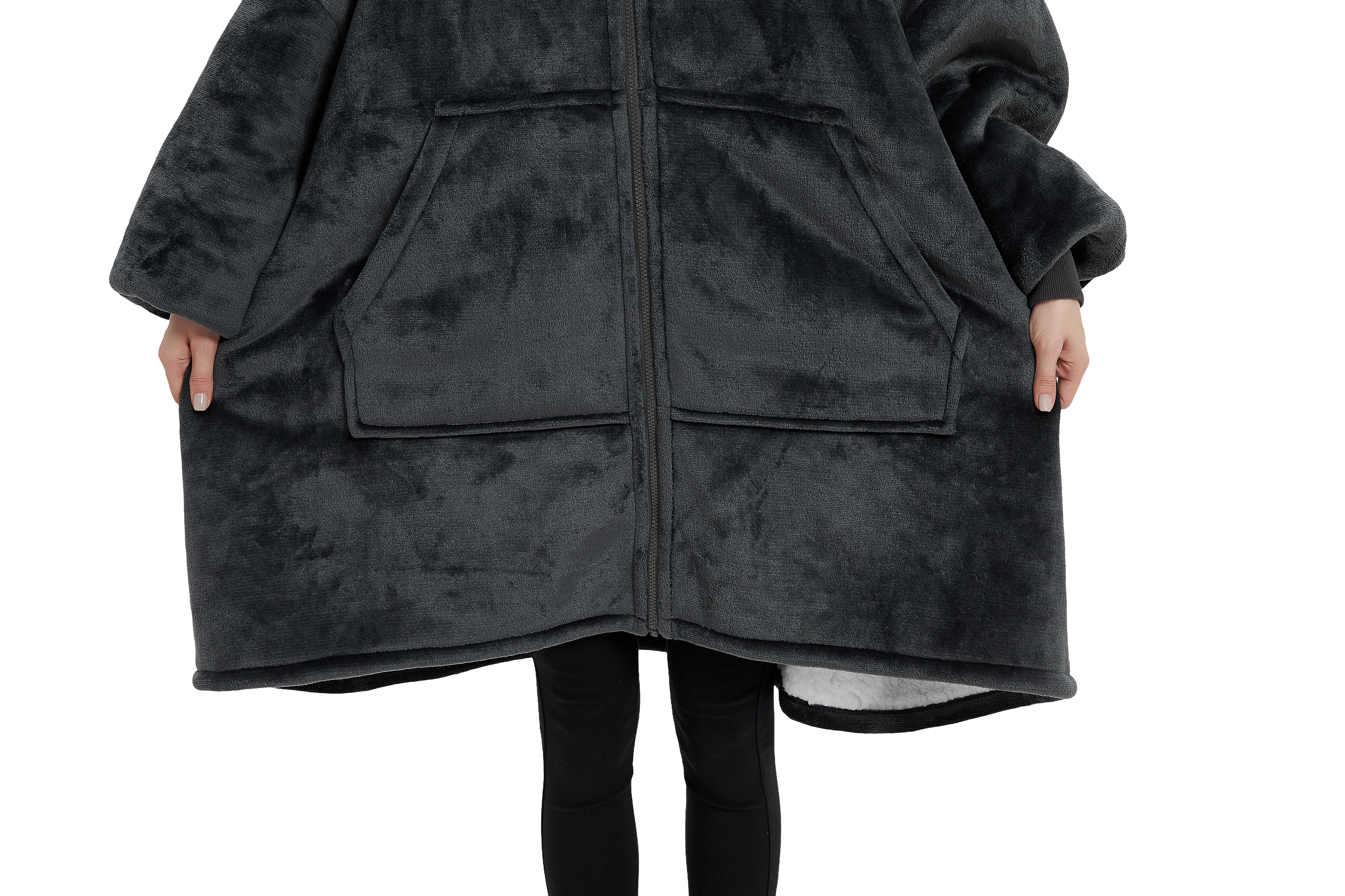 Beauty Mall Kosegenser I Flanell – Svart