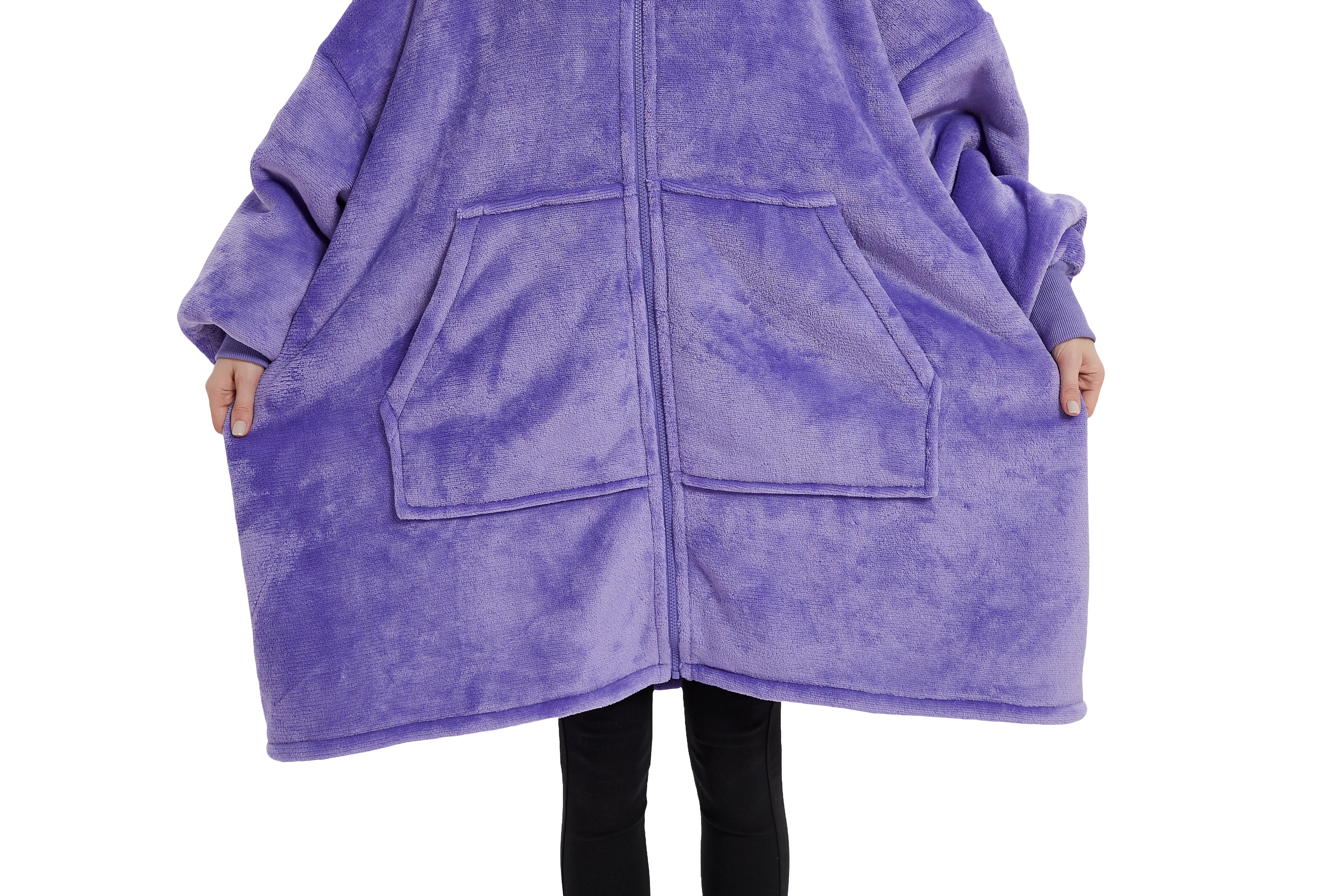 Beauty Mall Kosegenser Med Glidelås I Flanell – Lilla