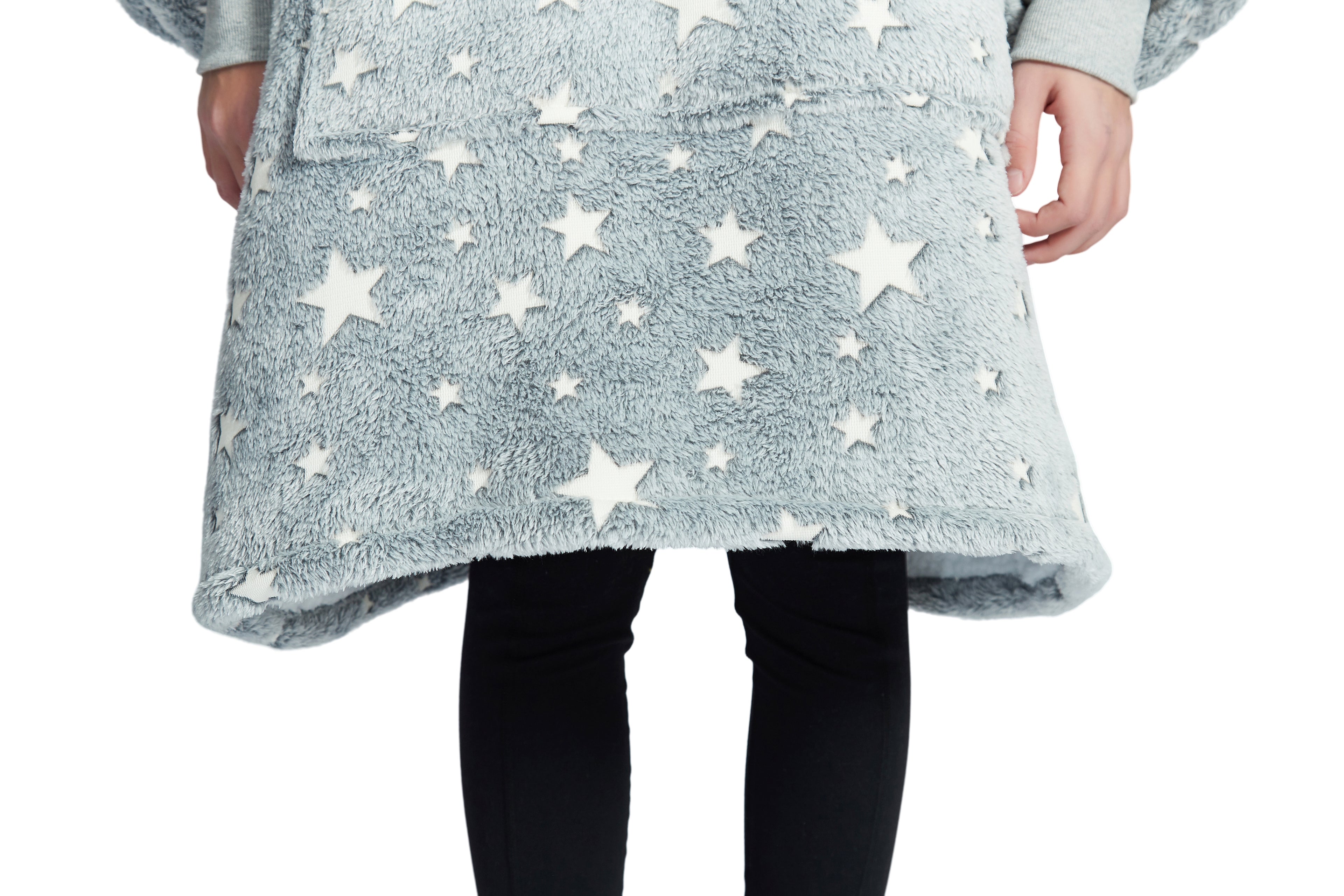 Beauty Mall Kosegenser For Barn – Grå Med Stjerner