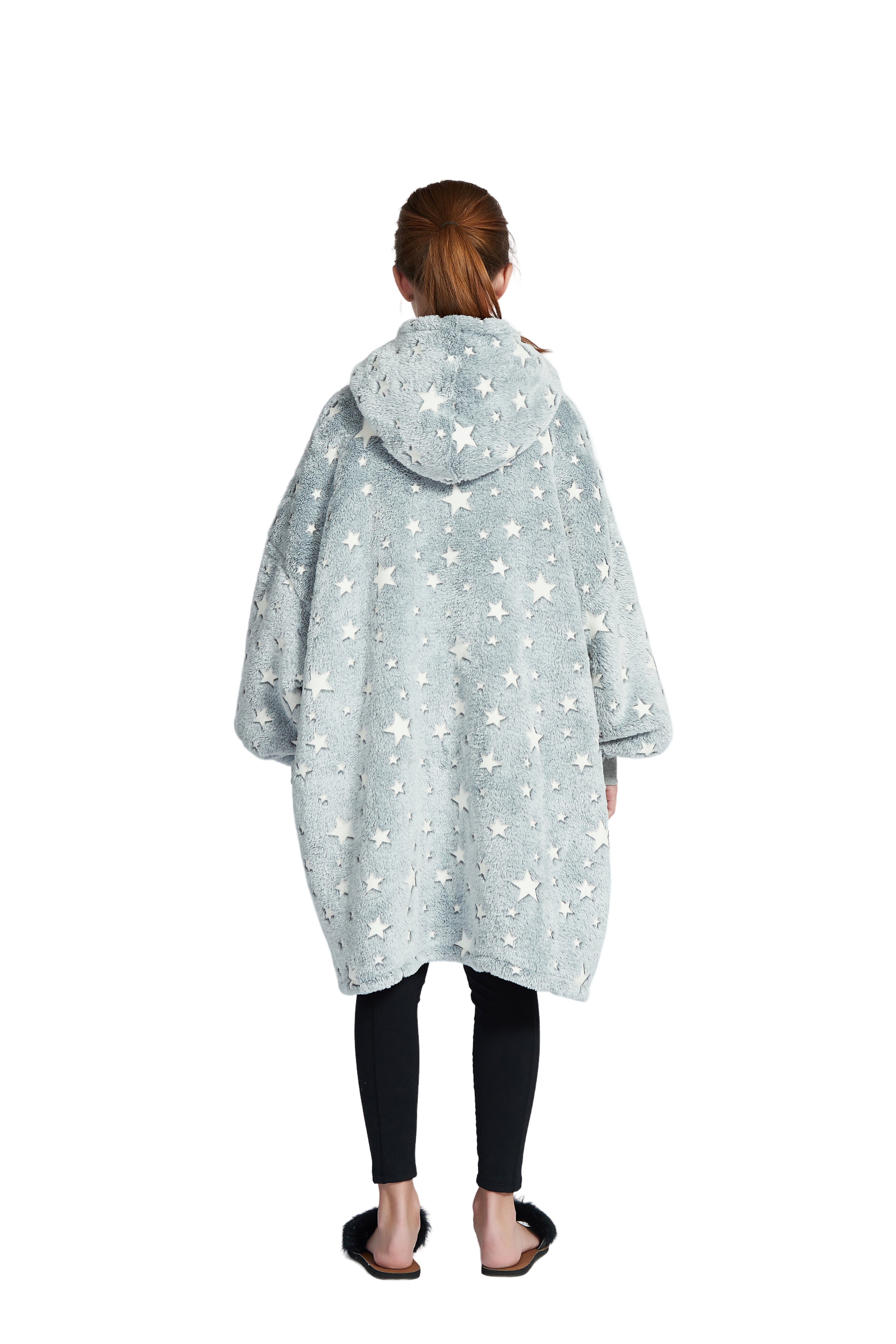 Beauty Mall Kosegenser For Barn – Grå Med Stjerner