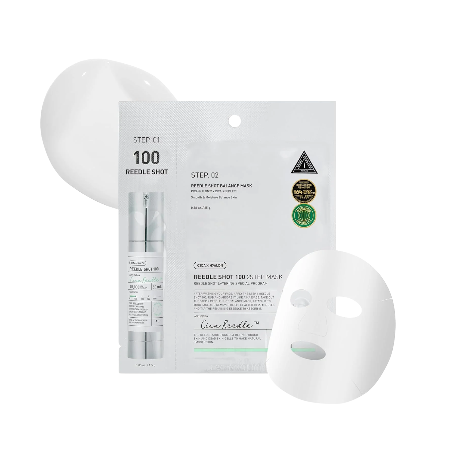 VT Cosmetics Mild Reedle Shot 100 2-Step Mask