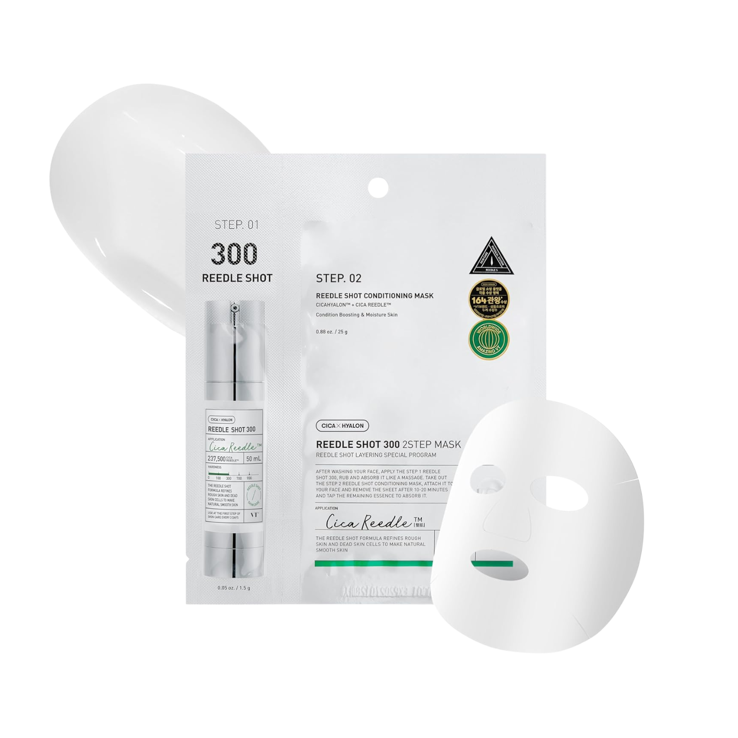 VT Cosmetics Mild Reedle Shot 300 2-Step Mask