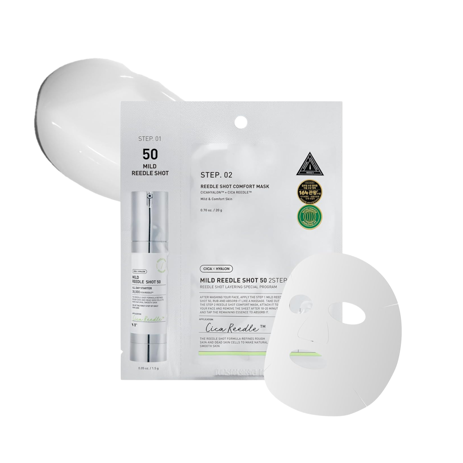 VT Cosmetics Mild Reedle Shot 50 2-Step Mask