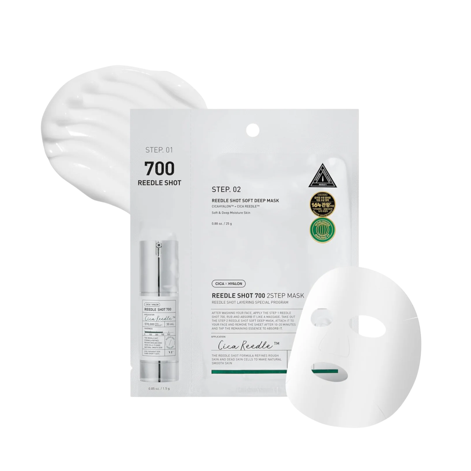 VT Cosmetics Mild Reedle Shot 700 2-Step Mask
