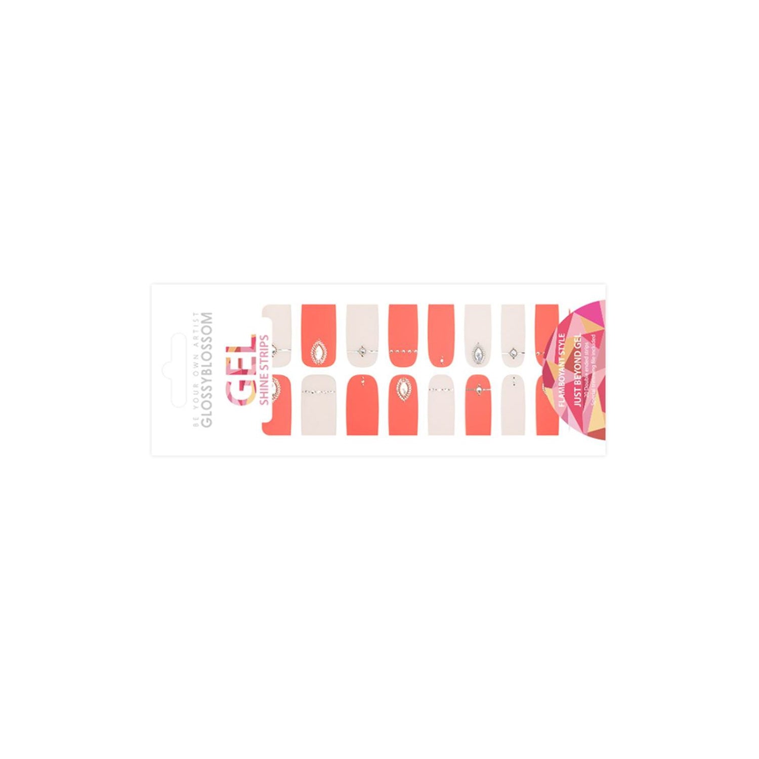 Glossy Blossom Gel Nail Strips Christon