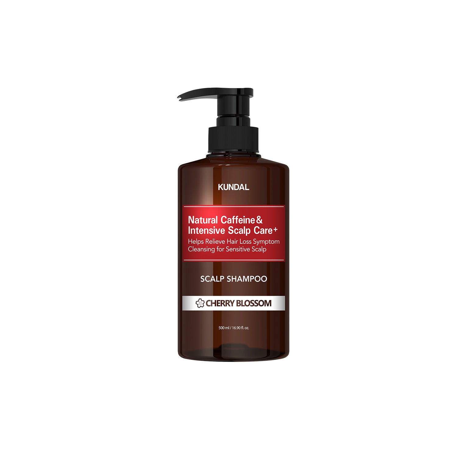 KUNDAL CAFFEINE SCALP SHAMPOO 500ml - CHERRY BLOSSOM