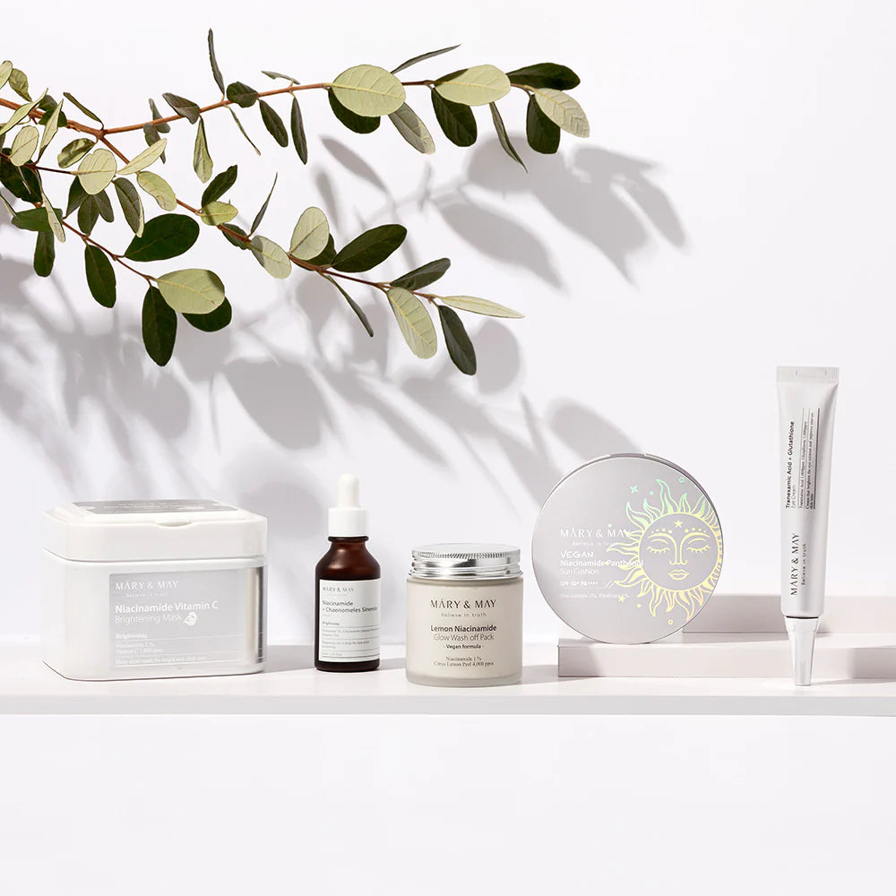 Mary &amp; May Vegan Niacinamide Panthenol Sun Cushion SPF50+ PA++++