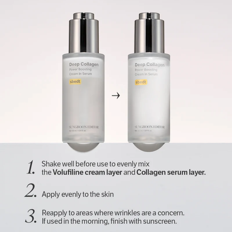 Sungboon Editor Deep Collagen Power Boosting Cream In Serum