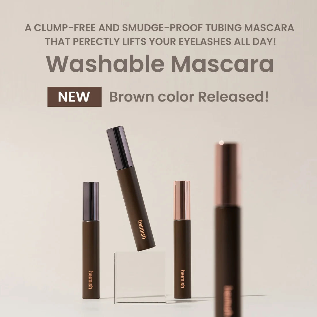 Heimish Dailism Smudge Stop Mascara Volume Brown