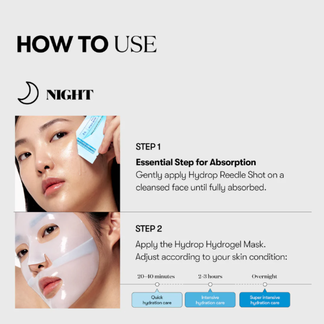 VT Cosmetics Hydrop Reedle Shot 100hL 2 Step Hydrogel Mask
