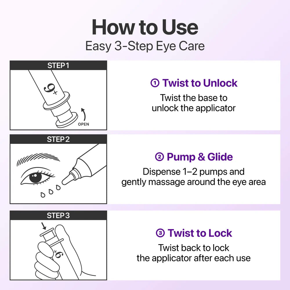 Numbuzin No.9 NAD Retinol Volumetox Eye Cream
