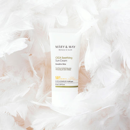 Mary &amp; May Cica Soothing Sun Cream SPF50+ PA++++