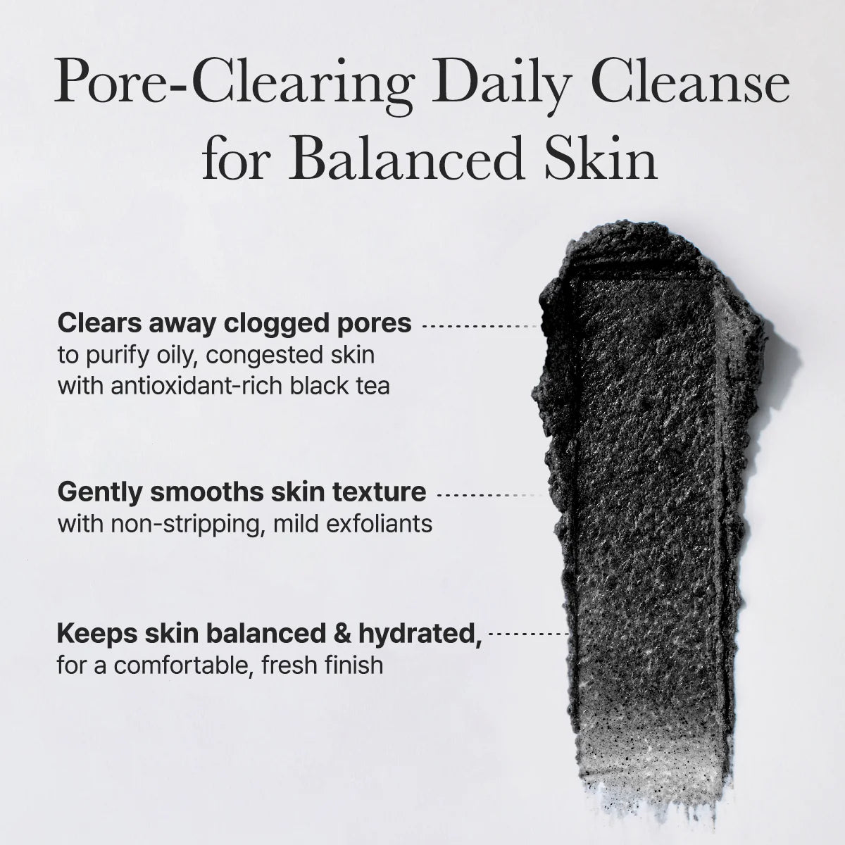Arencia Black Tea &amp; Yuzu Rice Mochi Cleanser 120g