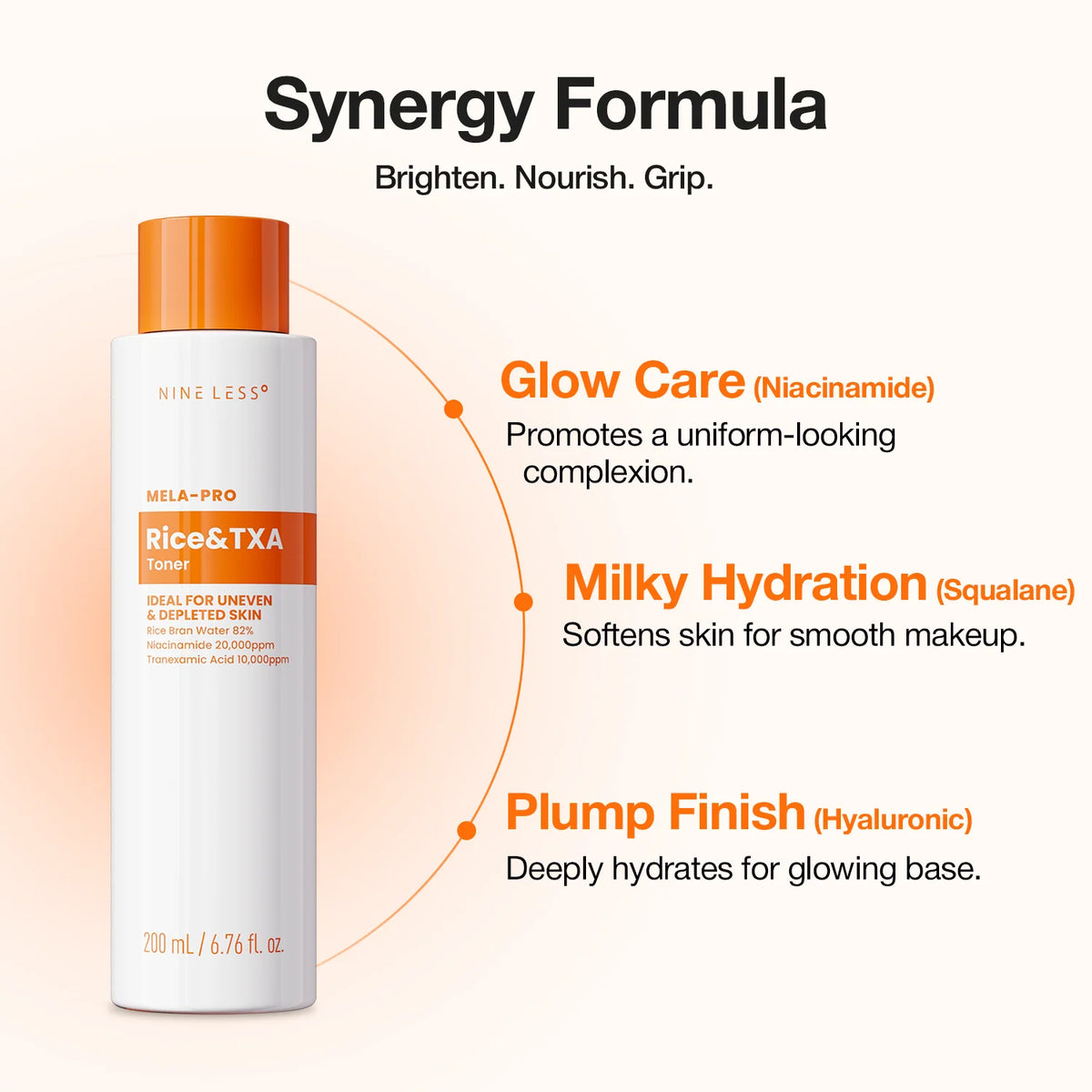 Nine Less Mela-Pro Rice &amp; TXA Toner