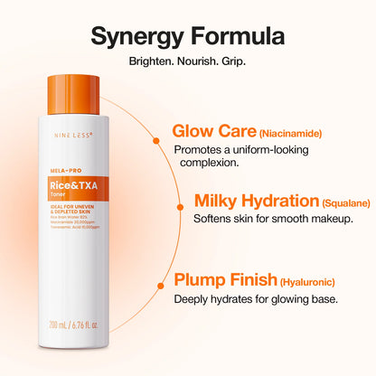 Nine Less Mela-Pro Rice &amp; TXA Toner