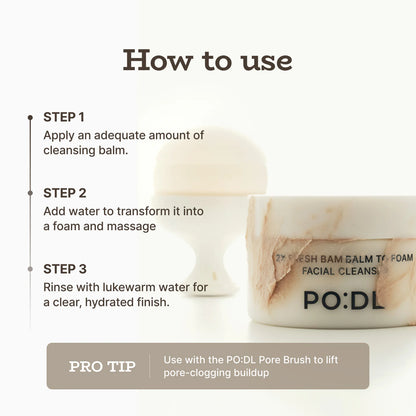 PO:DL 2X Fresh Bam Balm To Foam Cleanser