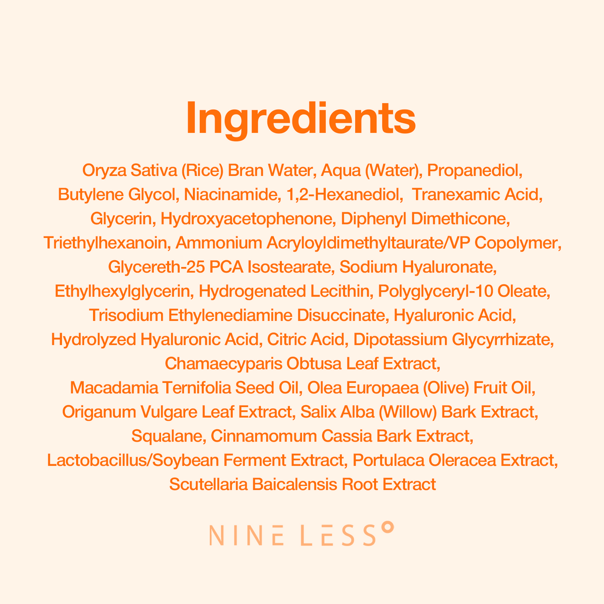 Nine Less Mela-Pro Rice &amp; TXA Toner