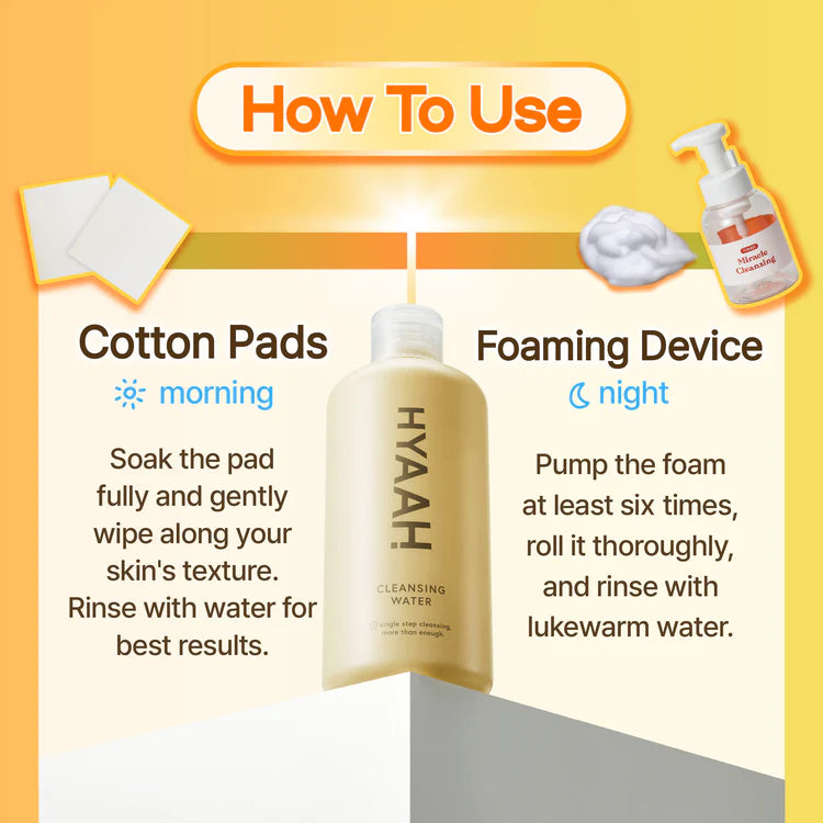 HYAAH Mild But Deep Cleansing Water