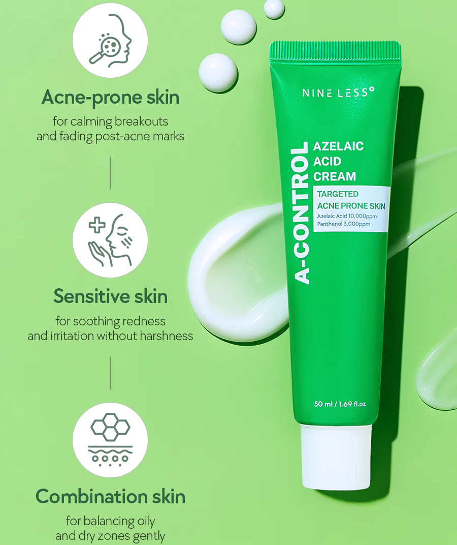 Nine Less A-Control Azelaic Acid Cream