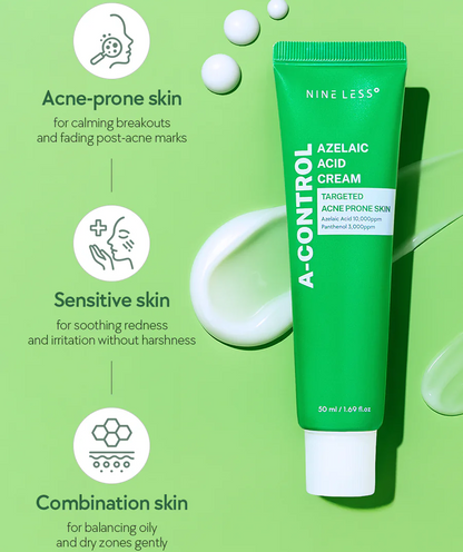 Nine Less A-Control Azelaic Acid Cream