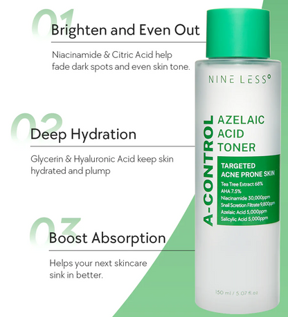 Nine Less A-Control Azelaic Acid Toner