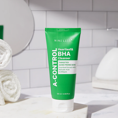 Nine Less A-Control Heartleaf &amp; BHA Cleanser