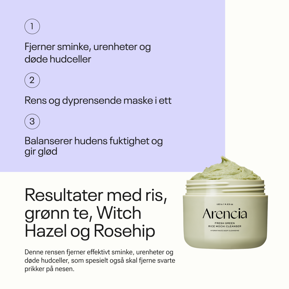 Arencia Fresh Green Rice Mochi Cleanser 120g